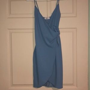 Lilyful Pale Blue Wrap Dress